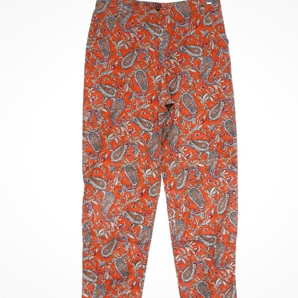 Talbots Autumn Paisley Ankle Pant